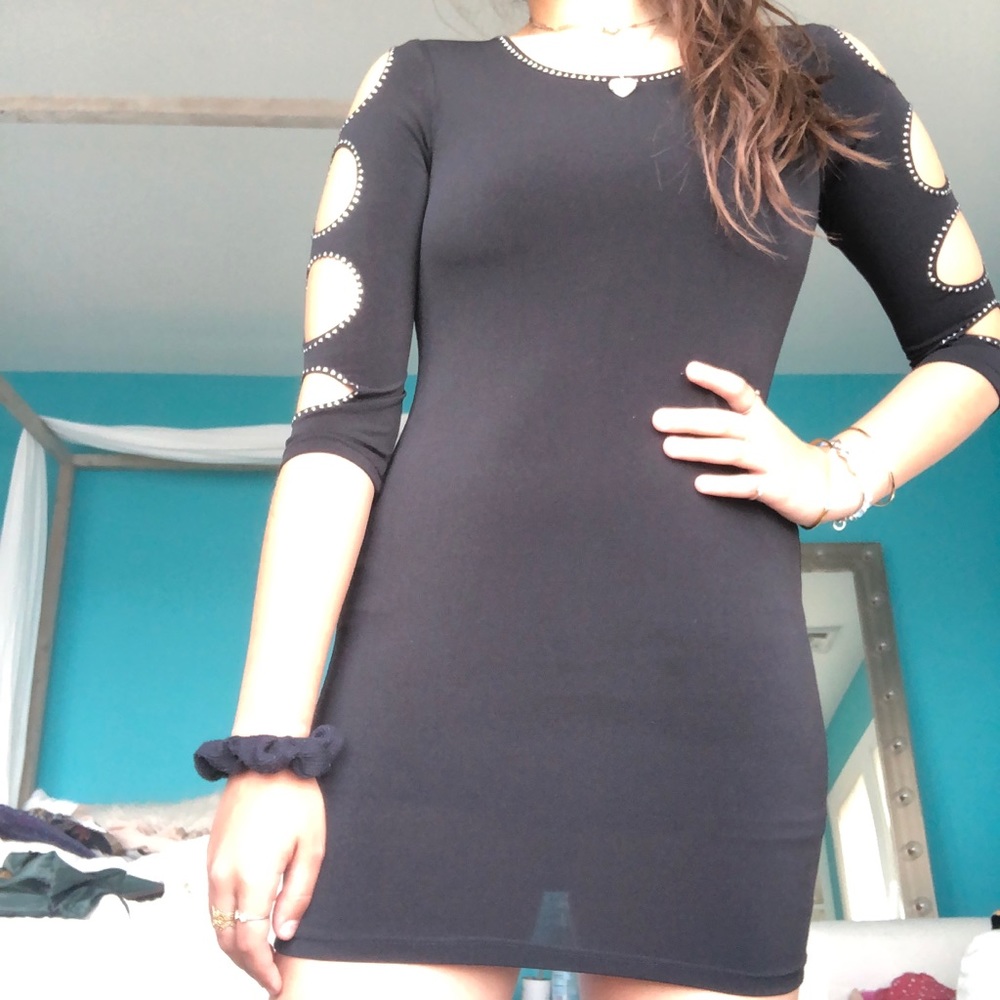 Black cocktail dress